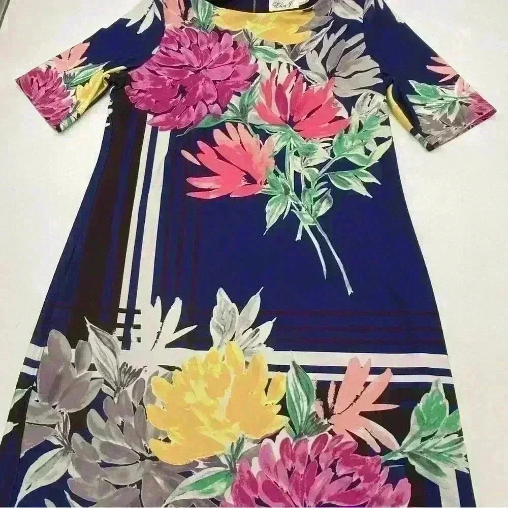 Eliza J  Women’s Floral Dress Multicolor Size 10 - Picture 2 of 11